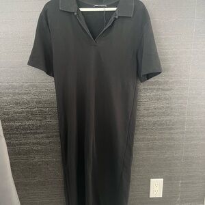 Zara Black Polo Midi Dress Size Small